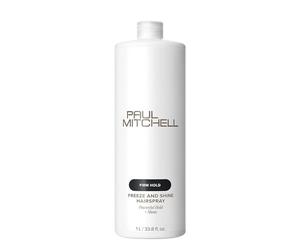 Paul Mitchell Spray fixant Freeze And Shine Super Spray à maintien fort - Tous types de cheveux - 1L (33.8 oz)