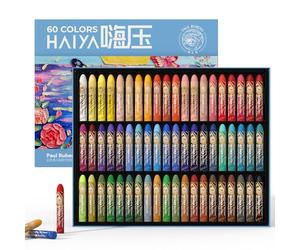 Paul Rubens Ensemble de pastels à l'huile, 60 couleurs, pastels doux non toxiques pour artistes, étudiants et idéaux pour croquis, décorations (nouveau paquet)
