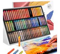 Paul Rubens Ensemble de pastels à l'huile - 72 couleurs vives, texture ultra douce et crémeuse, facile à mélanger pour les artistes et les débutants - Design tête ronde pour dessin, peinture, croquis