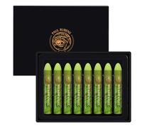 Paul Rubens HaiYa Artist Soft Lot de 8 pastels à l'huile verts, jaunes clairs, vifs et crémeux, accessoires d'art pour artistes, débutants, étudiants, peinture artistique