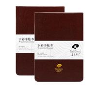 Paul Rubens Lot de 2 carnets d'aquarelle - 40 feuilles - 100 % coton - Sans acide - Pressé à froid - 13 x 18,5 cm - 140 lb/300 g/m² - Pour aquarelle, gouache, acrylique