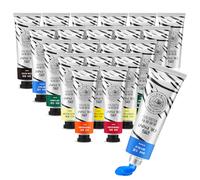 Paul Rubens Lot de 20 tubes de peinture à l'huile B de 50 ml pour artistes, pigments riches et texture crémeuse, excellente durabilité et couverture, convient pour les artistes et les débutants