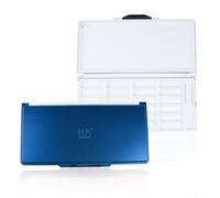 Paul Rubens-Palette Hydratante À 24 Grilles,Boîte De Rangement En Plastique Fin Pour Peinture Acrylique Gouache,Fournitures D'art - Type Blue