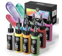 Paul Rubens Peinture acrylique métallisée, lot de 12 couleurs métallisées, flacons de 60 ml, pigments riches, forte opacité, peintures acryliques pour adultes, artistes, débutants sur toile, rochers,