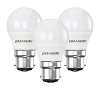 Paul Russells Lot de 3 ampoules LED 5 W en forme de balle de golf B22/BC/culot à baïonnette 5 W = 40 W G45 Petit globe 270 Faisceau Blanc froid 4000 K Équivalent à des ampoules à incandescence 40 W
