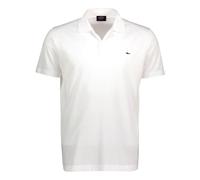 PAUL SHARK Polo En Coton Biologique Piqué Avec Écusson Requin Blanc