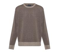 Paul & Shark - Pull en laine avec encolure ras du cou - Homme - Pulls - Brun - Taille: XL