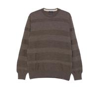 Paul & Shark - Pull Ras du Cou en Laine Douce Cool Touch - Homme - Pulls - Brun - Taille: L