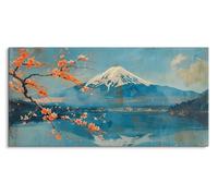 Paul Sinus 120 x 60 cm - Tableau mural sur toile - Paysage japonais avec fleurs de cerisier - Art naturel fascinant pour vos espaces de vie