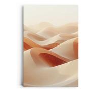 Paul Sinus 80 x 120 cm - Décoration murale - Magie des dunes - Vagues du désert - Marron et beige - Design naturel - Paysage de sable