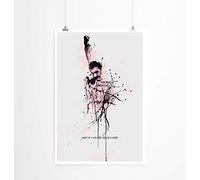 Paul Sinus Art Freddie Mercury 90 x 60 cm - Sur papier photo métallisé brillant