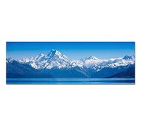 Paul Sinus Art Image sur Toile et panoramique Châssis 150 x 50 cm Nouvelle-Zélande Montagne lac de Montagne Neige