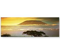 Paul Sinus Art Impression sur toile 120 x 40 cm Paysage Kilimanjaro en Afrique