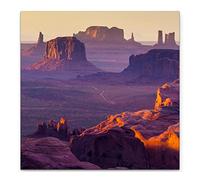 Paul Sinus Art Impressions sur toile Motif Monument Valley au coucher du soleil 60 x 60 cm