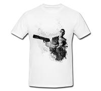 Paul Sinus Art Leon der-Profi T-Shirt pour Homme Blanc avec imprimé - Blanc - Large
