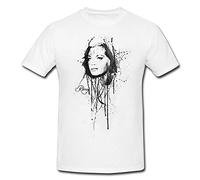 Paul Sinus Art Romy Schneider T-Shirt pour Homme avec imprimé Blanc - Blanc - XX-Large