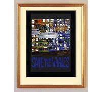 Paul Sinus Art Save of the Whales Rettet die Wale Lied Friedreich Hundertwasser 08 Impression d'art encadrée