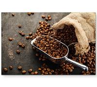 Paul Sinus Art Tableau de qualité avec grains de café dans le sac, 120 x 80 cm