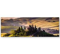 Paul Sinus Art Tableau Décorations Murales en Toile Tendue de Qualité Motif Paysage Toscanique, 120 x 40 cm