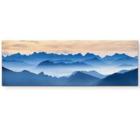 Paul Sinus Art Tableau imprimé de qualité Wendelstein Berg - Bavière allemand sur toile, 120 x 40 cm
