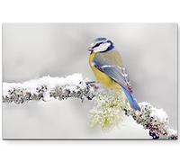 Paul Sinus Art Tableau imprimé sur toile de qualité Bleu/jaune, 120 x 80 cm