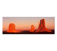 Paul Sinus Art Tableau mural - Impression sur toile représentant le Monument Valley au coucher de soleil - 120 x 40 cm