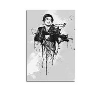 Paul Sinus Art Tableau sur toile monté sur châssis motif Al Pacino Scarface 90 x 60 cm