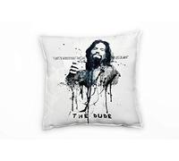 Paul Sinus Art The Big Lebowski Housse de coussin décorative 40 x 40 cm pour canapé, lounge Coussin décoratif - Décoration de bien-être