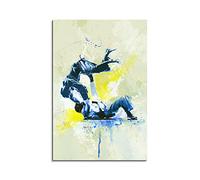Paul Sinus Art Toile Murale Photo de Sport Judo III Aquarelle 90 x 60 cm
