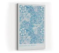 Paul Sinus Impression d'art 40 x 60 cm Bleu botanique Ornement floral en bleu et blanc pour des pièces élégantes