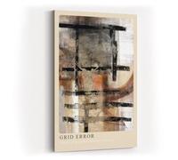 Paul Sinus Impression d'art 40 x 60 cm Grid Error Structure Erreur Structure Erreur Grille Gris Noir Mouvement Abstrait