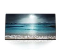 Paul Sinus Tableau 120x60 cm Mer Majestueuse - Apportez la force fascinante de l'océan dans votre maison avec ce magnifique tableau sur toile