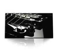 Paul Sinus Tableau mural 120 x 60 cm Guitare électrique - Élégance rock et musique à la perfection. Un gros plan d'une guitare électrique. Musicalité et énergie pures.