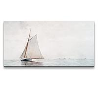 Paul Sinus Tableau mural 120 x 60 cm - Winslow Homer le voilier - Représentation élégante d'un voilier sur une mer calme, idéale pour une ambiance maritime