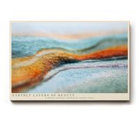 Paul Sinus Tableau mural 120 x 80 cm Earthly Layers of Beauty - Formes naturelles dans le jeu des couleurs