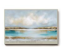 Paul Sinus Tableau mural 120 x 80 cm Le lac des Silents Horizons - Le lac silencieux sous un ciel paisible