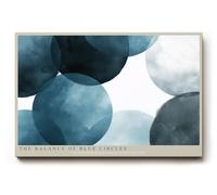 Paul Sinus Tableau mural 120 x 80 cm The Balance of Blue Circles Watercolor Shapes Create a Soft Rhythm
