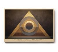 Paul Sinus Tableau mural 120 x 80 cm The Balance of Sacred Geometry Triangles and Circles in Golden Harmony