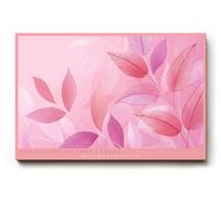 Paul Sinus Tableau mural 120 x 80 cm The Beauty of Soft Leaves - Feuilles délicates dans des tons roses fins - Tableau mural esthétique 120 x 80 cm avec une composition de couleurs douces et une