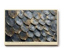 Paul Sinus Tableau mural 120 x 80 cm The Dragon's Memory Texture métallique de puissance et de grace