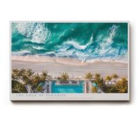 Paul Sinus Tableau mural 120 x 80 cm The Edge of Paradise Turquoise Waves and Golden Shores
