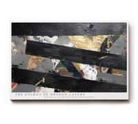 Paul Sinus Tableau mural 120 x 80 cm The Energy of Broken Layers Abstract Power in Colliding Contrasts