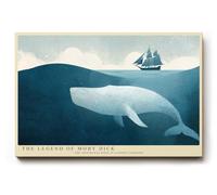 Paul Sinus Tableau mural 120 x 80 cm The Legend of Moby Dick The Eternal Battle of Sea and Man