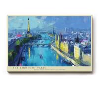 Paul Sinus Tableau mural 120 x 80 cm The Lights of Paris Tour Eiffel Rising Above City Dreams