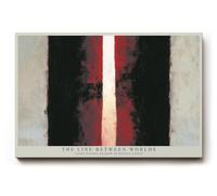 Paul Sinus Tableau mural 120 x 80 cm The Line Between Worlds Abstract Contrast of Light and Shadow Power and Depth