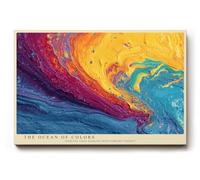 Paul Sinus Tableau mural 120 x 80 cm The Ocean of Colors Vibrant Abstract Energy in Motion
