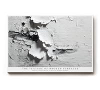 Paul Sinus Tableau mural 120 x 80 cm The Texture of Broken Surfaces - Motif structuré abstrait avec couches de couleur blanche cassées