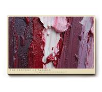 Paul Sinus Tableau mural 120 x 80 cm The Texture of Passion - La structure de couleur expressive en rouge et violet symbolise l'émotion, la profondeur et l'énergie créative