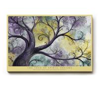 Paul Sinus Tableau mural 120 x 80 cm The Tree of Spiral Dreams - Motif naturel imaginatif avec branches en spirale dans des tons violet/doré