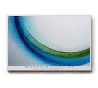 Paul Sinus Tableau mural 120 x 80 cm The Whisper of Colorful Lines - Mouvement doux et harmonie des couleurs dans une abstraction moderne